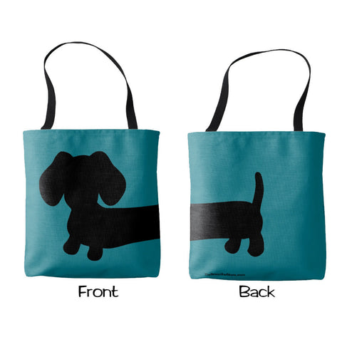 Brightly Colored Dachshund Tote Bag, The Smoothe Store