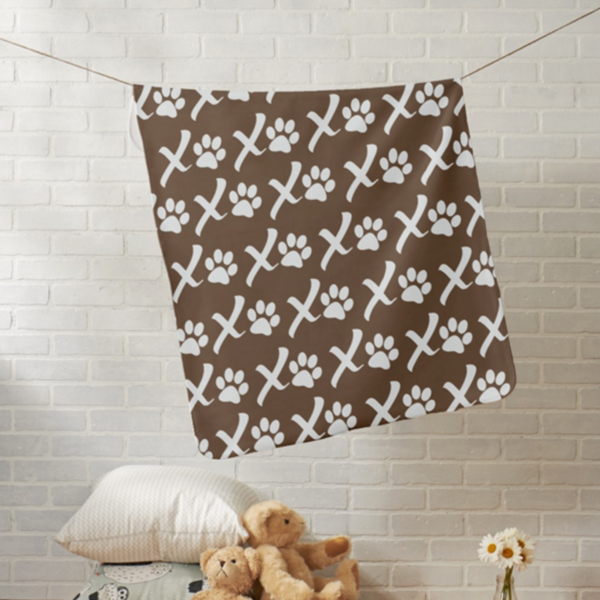 XOXO Puppy Love Blankets | Pink, Teal or Chocolate, The Smoothe Store