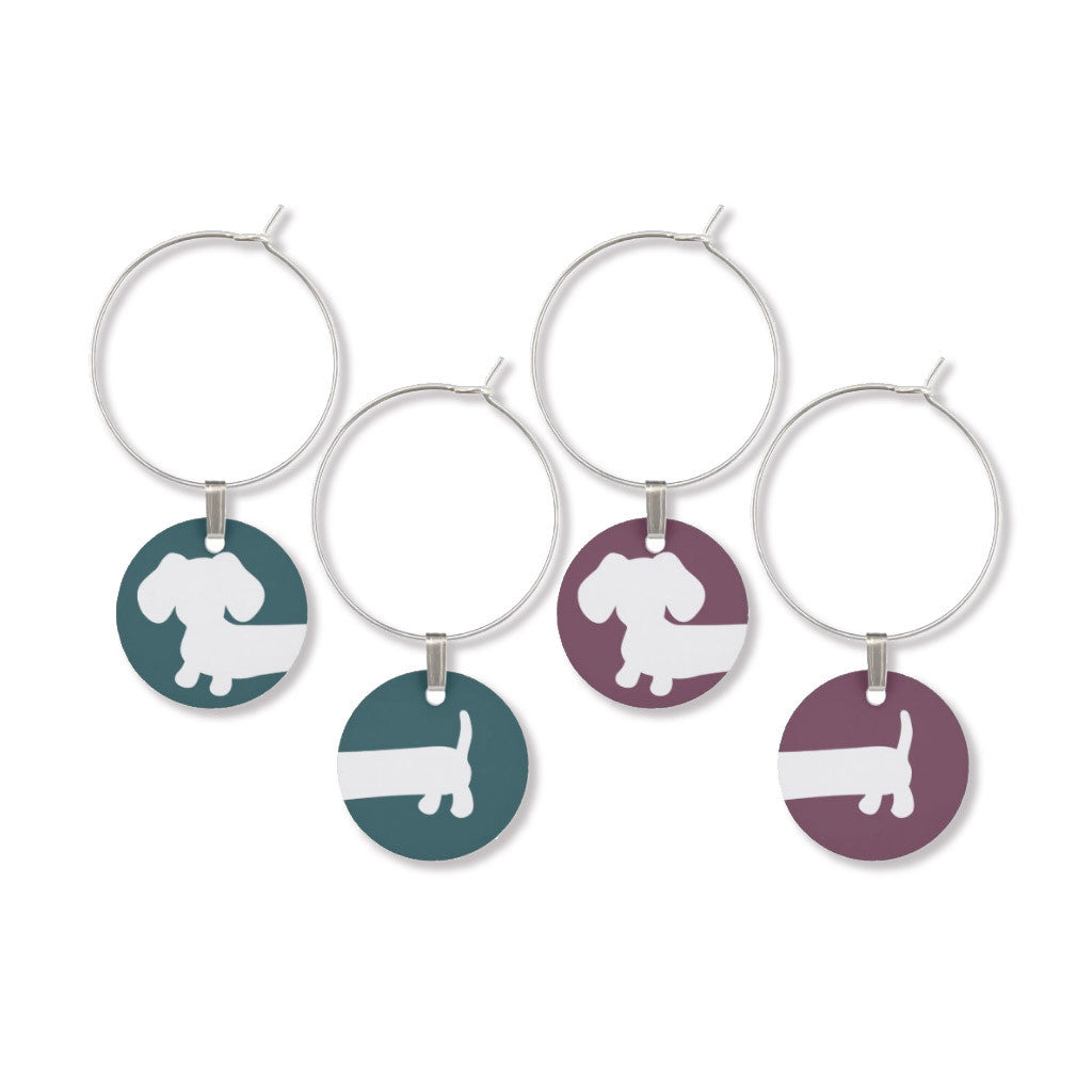 Cheeky Wiener Dog Wine Glass Charms, The Smoothe Store
