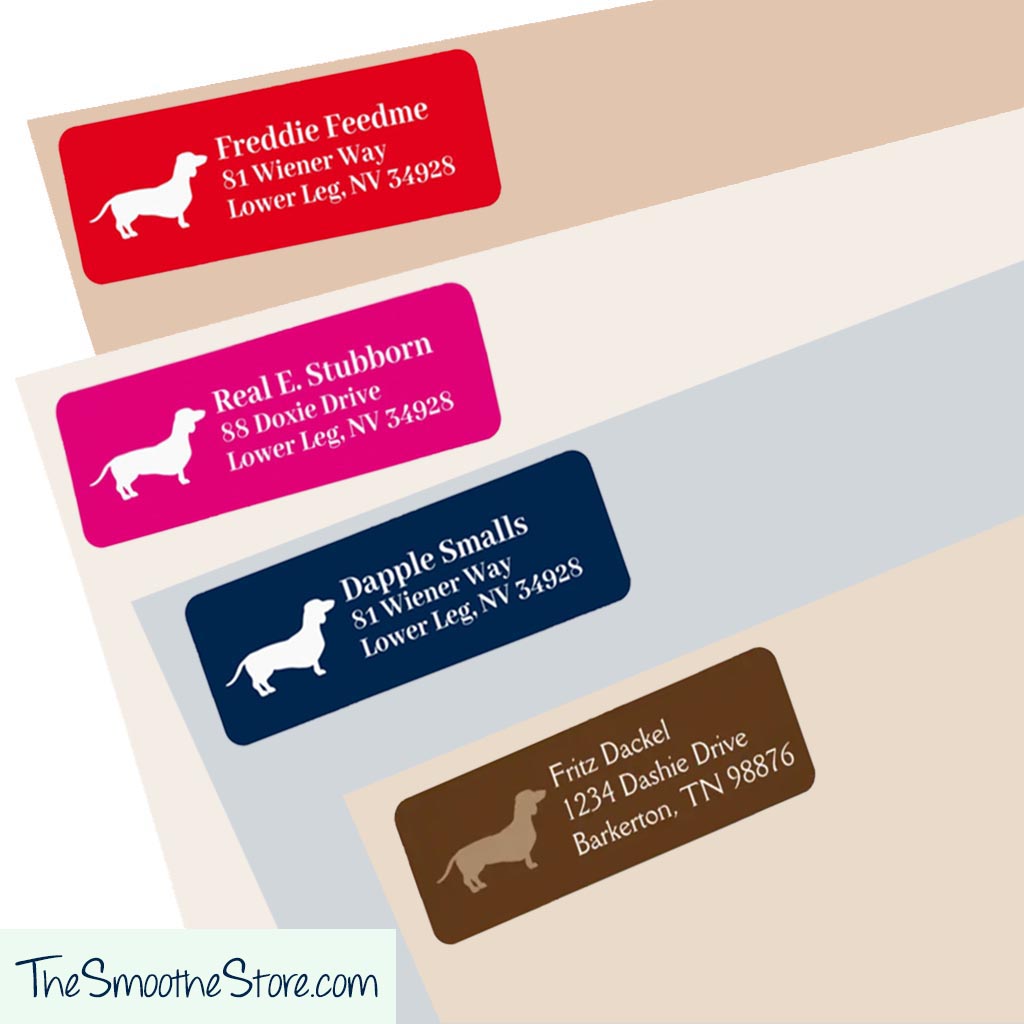 Classic Doxie | Return Address Labels - Lots of Colors