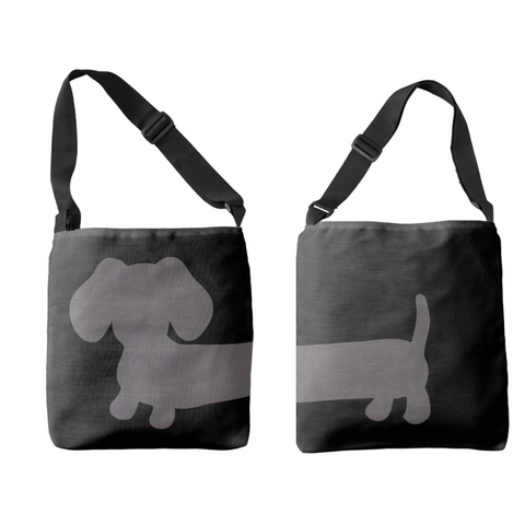 Cheeky Dachshund Wrapped Around Tote Bag