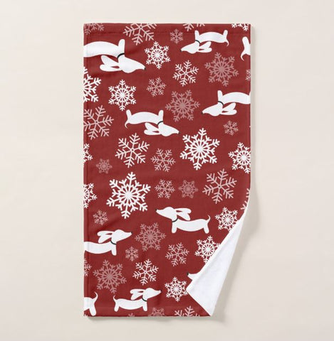 Wiener Dog Christmas Dish Towels, The Smoothe Store