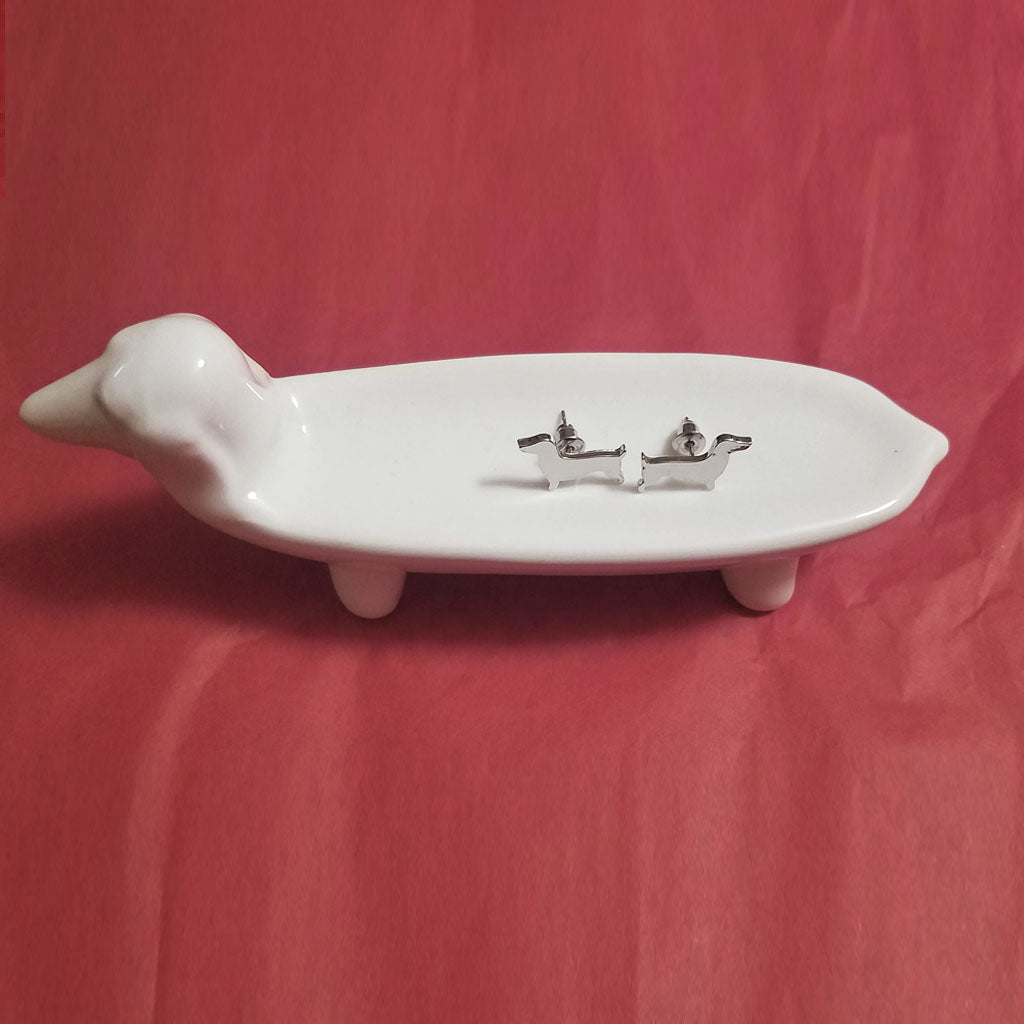 Dachshund Stoneware Jewelry Dish, The Smoothe Store