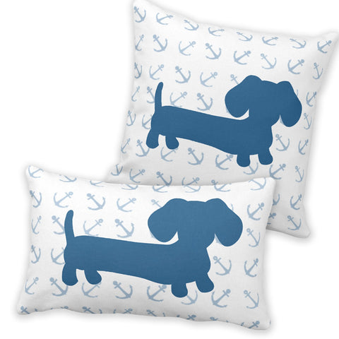 Nautical Dachshund Pillow, The Smoothe Store