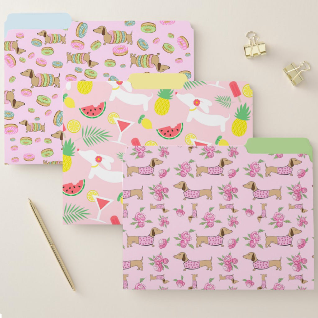Dachshund Office File Folder Set, The Smoothe Store