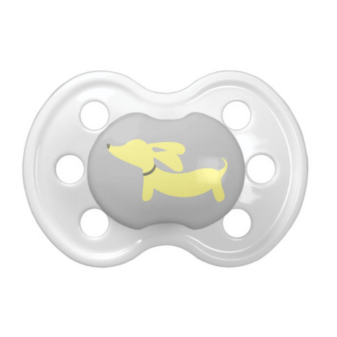Gender Neutral Sausage Dog Pacifiers for Baby, The Smoothe Store