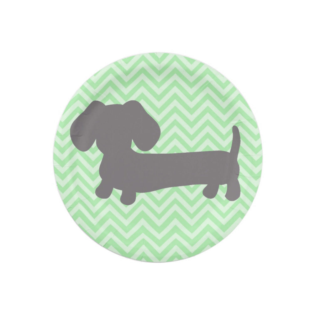 Dachshund paper plates top