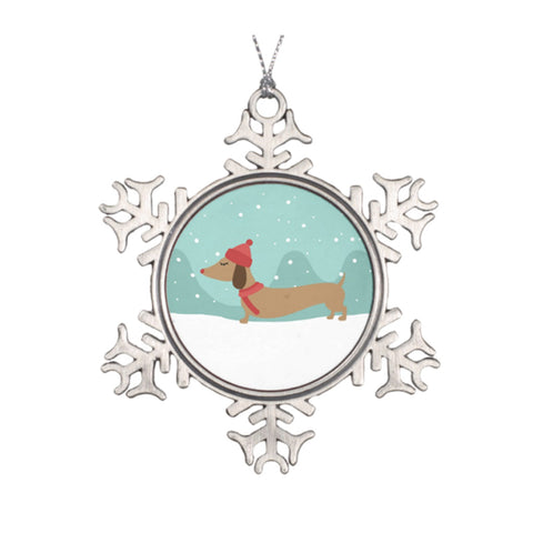 Dachshund Through the Snow Christmas Tree Ornaments, The Smoothe Store