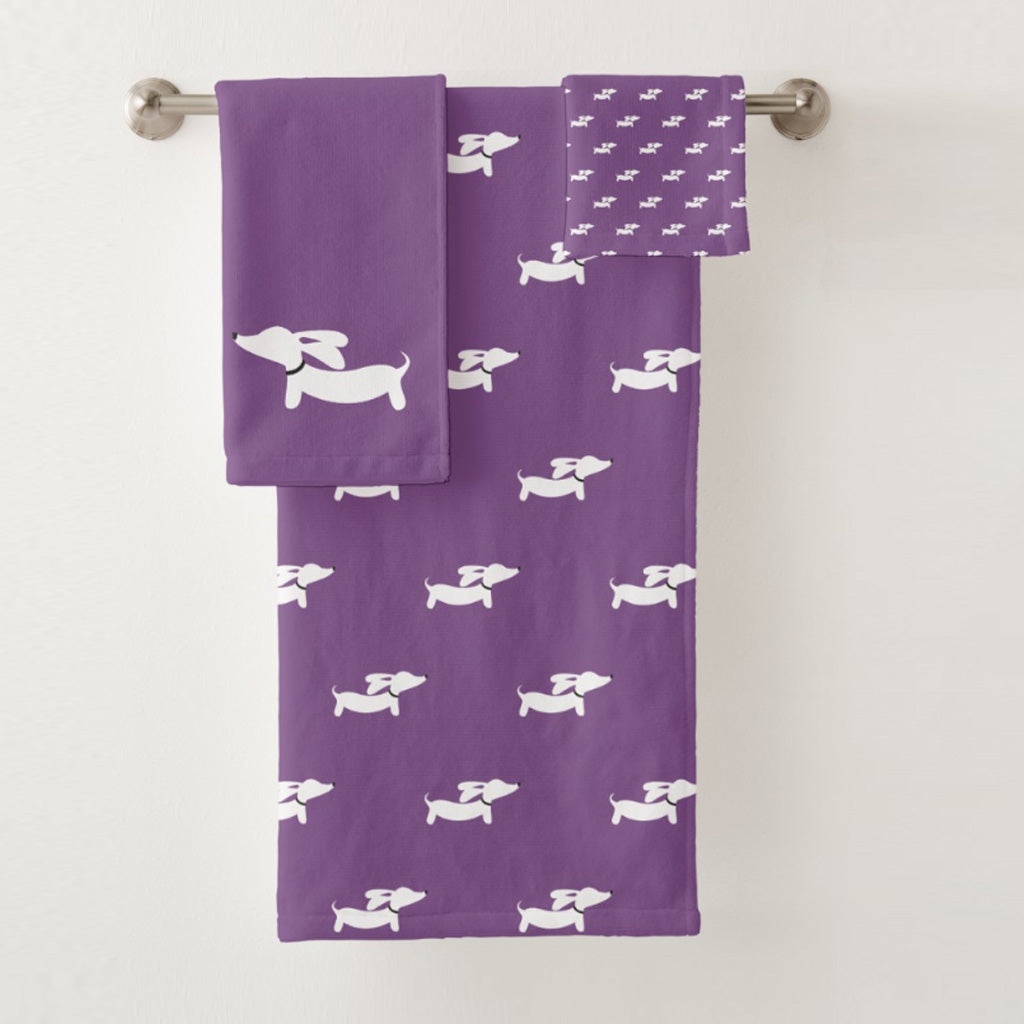 Dachshund Bathroom Towel Sets, The Smoothe Store