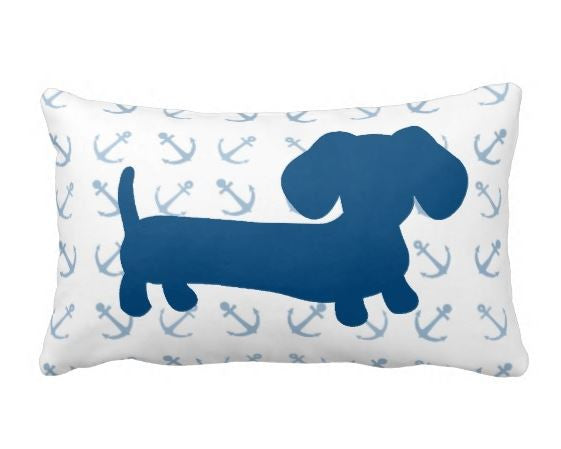 Nautical Dachshund Pillow, The Smoothe Store