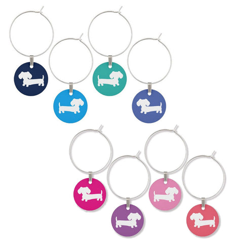 Wiener Dog Wine Glass Charms