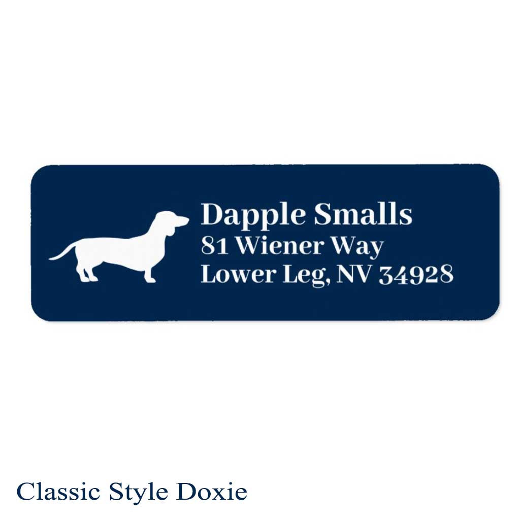 Classic Doxie | Return Address Labels - Lots of Colors