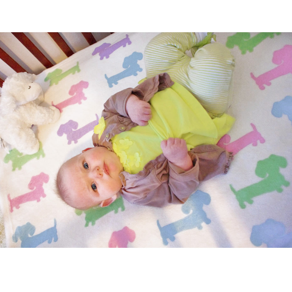 Pastel Doxies Fleece Blanket, The Smoothe Store