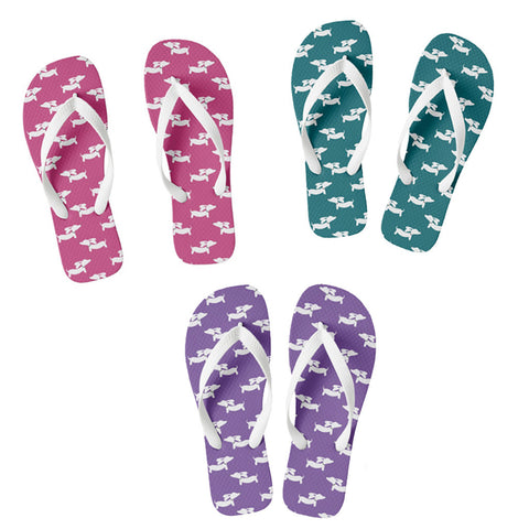 Dachshund Flip Flops Thong Style