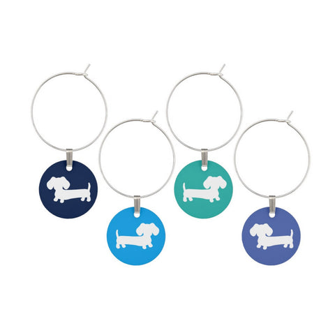 Wiener Dog Wine Glass Charms, The Smoothe Store