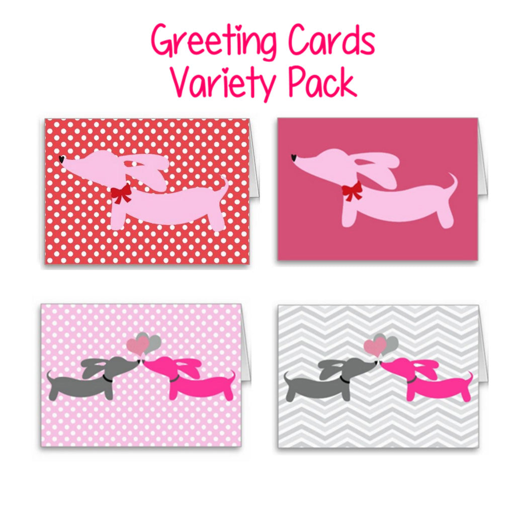 Dachshund Greeting Cards Variety Pack, The Smoothe Store