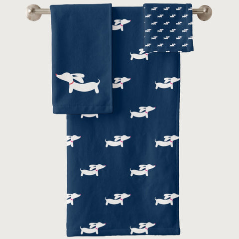 Dachshund Bathroom Towel Sets, The Smoothe Store
