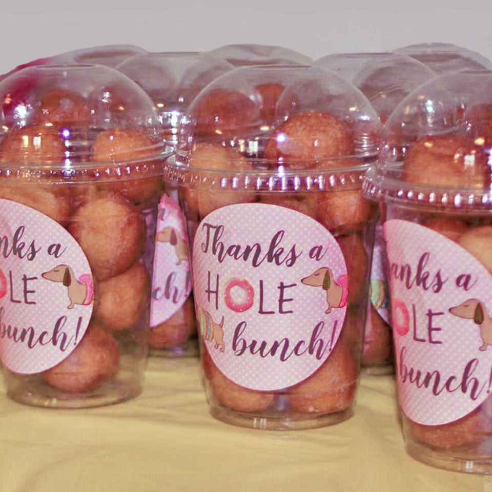 Dachshund & Donuts Party Stickers, The Smoothe Store
