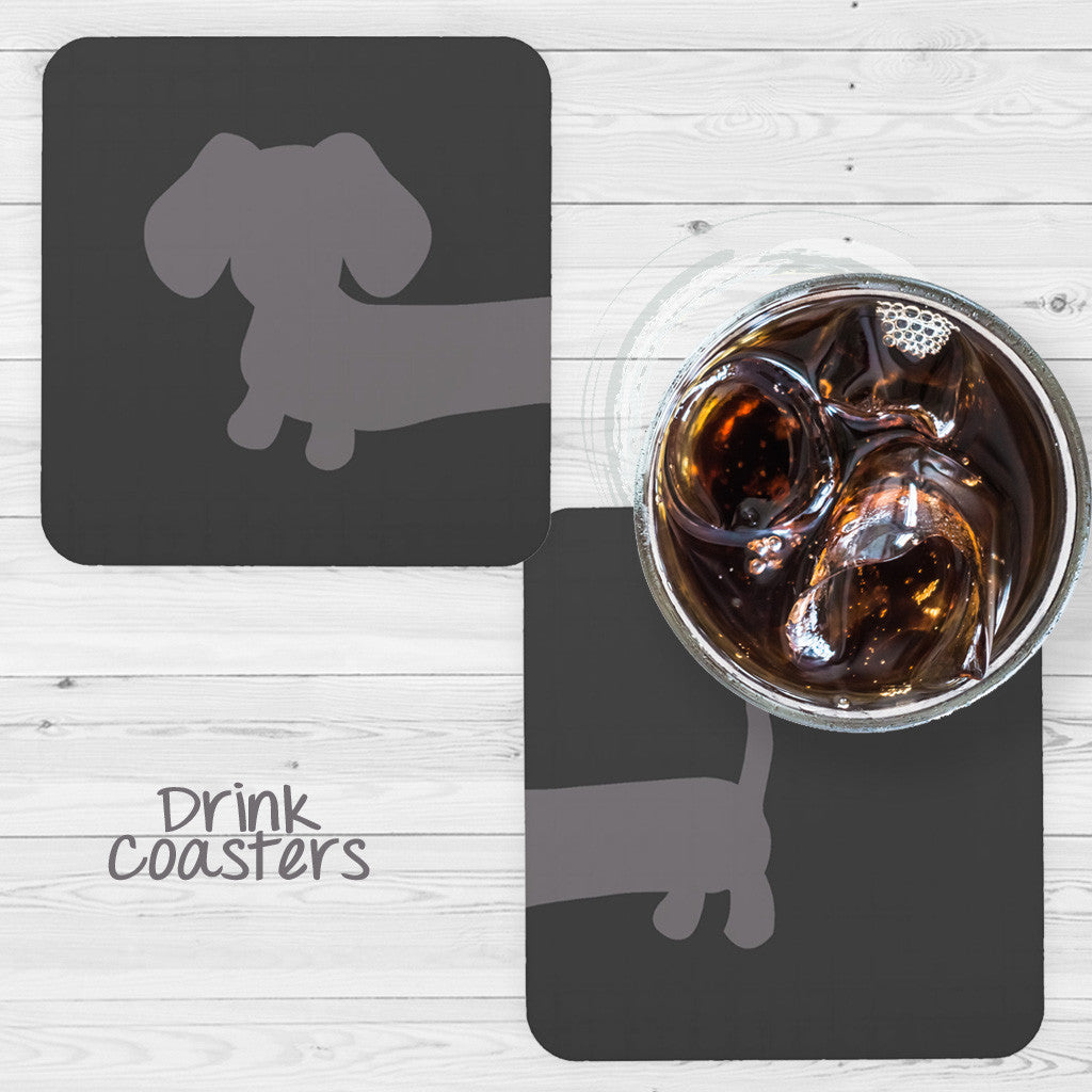 Cheeky Wiener Dog Drink Coaster Set, The Smoothe Store