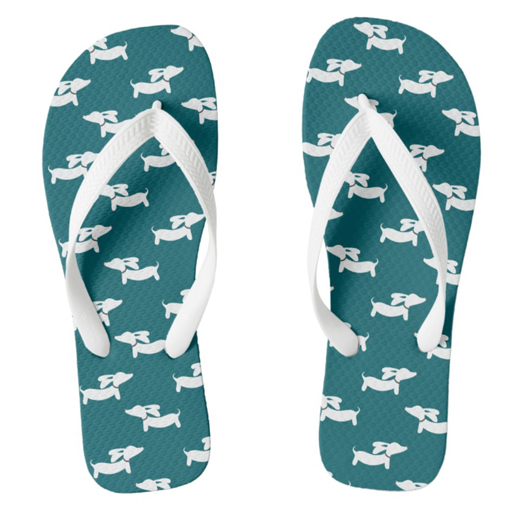 Dachshund Flip Flops Thong Style, The Smoothe Store