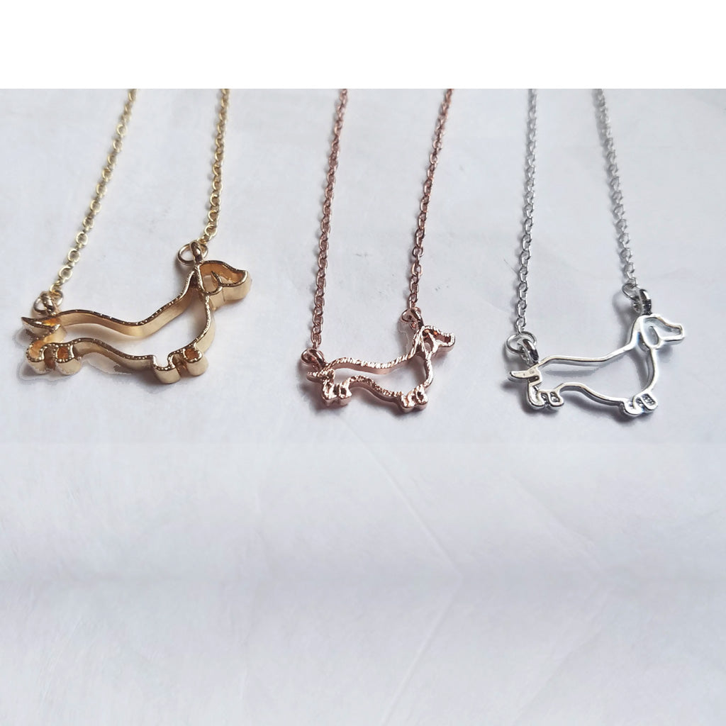 Wiener Dog Pendant Necklace, The Smoothe Store