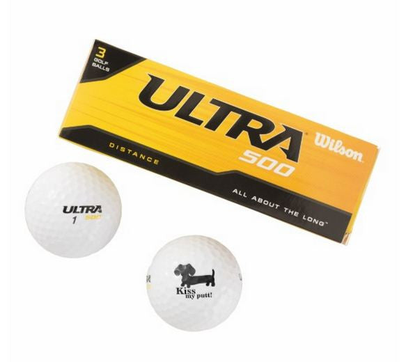 Kiss My Putt Dachshund Golf Balls, The Smoothe Store