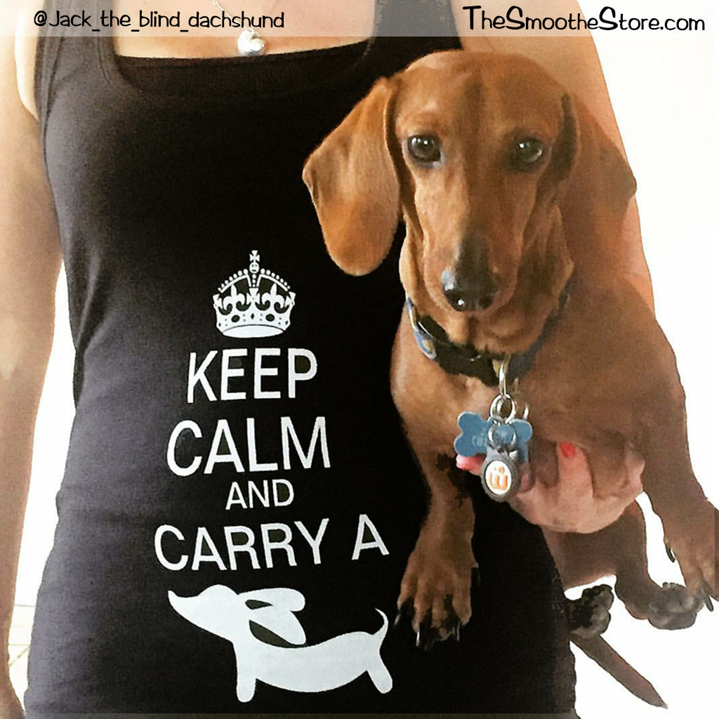 Keep Calm and Carry a Wiener Dog Tank Top, The Smoothe Store