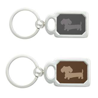 Dachshund Key Rings for Doxie Dads