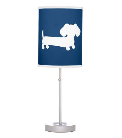 Navy, Brown or Nautical Dachshund Lamp, The Smoothe Store