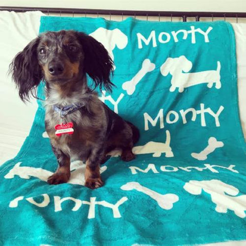 Personalized Dachshund Fleece Blanket, The Smoothe Store