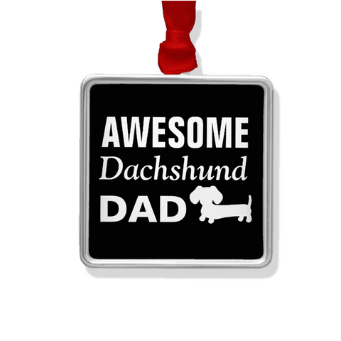 Awesome Dachshund Dad Rear View Mirror Car Charm