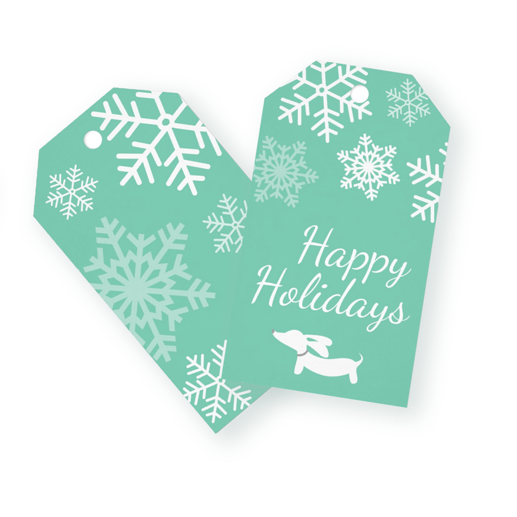 Snowflakes & Dachshunds Wrapping Paper, The Smoothe Store