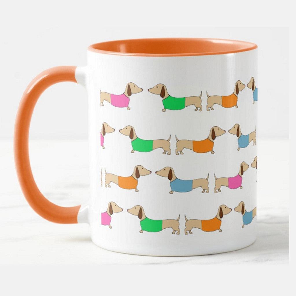 Colorful Dachshund Coffee Cups, The Smoothe Store