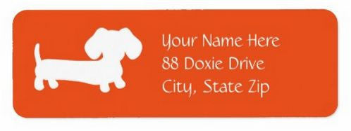 Dachshund Return Address Labels - Lots of Colors, The Smoothe Store