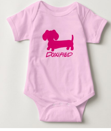 Dachshund baby top girl clothes