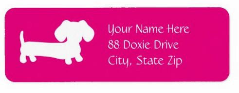 Dachshund Return Address Labels - Lots of Colors, The Smoothe Store