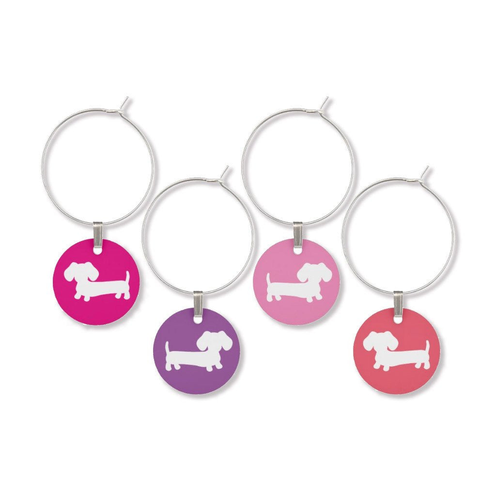 Wiener Dog Wine Glass Charms, The Smoothe Store