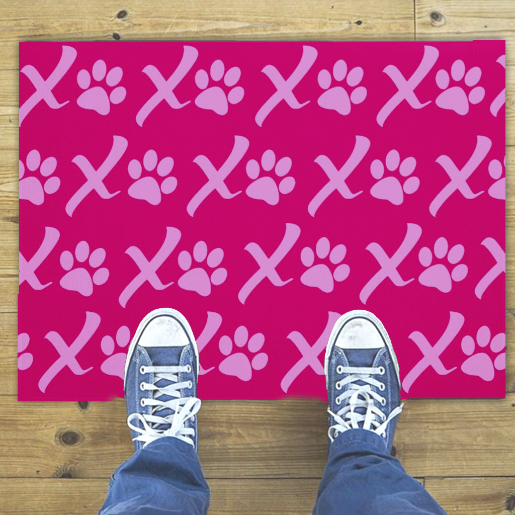 XOXO Puppy Love Paw Print Doormat, The Smoothe Store
