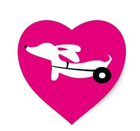 Dachshund Heart Envelope Seals, The Smoothe Store