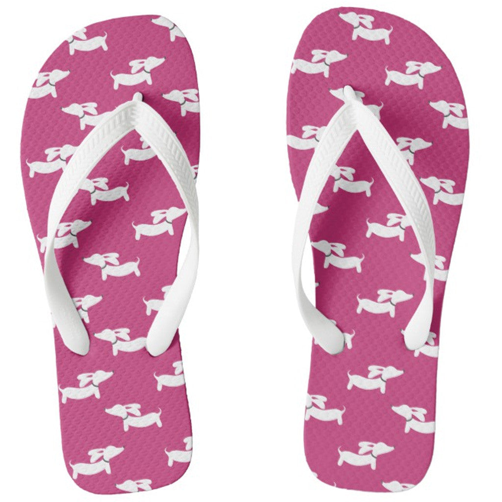 Dachshund Flip Flops Thong Style, The Smoothe Store