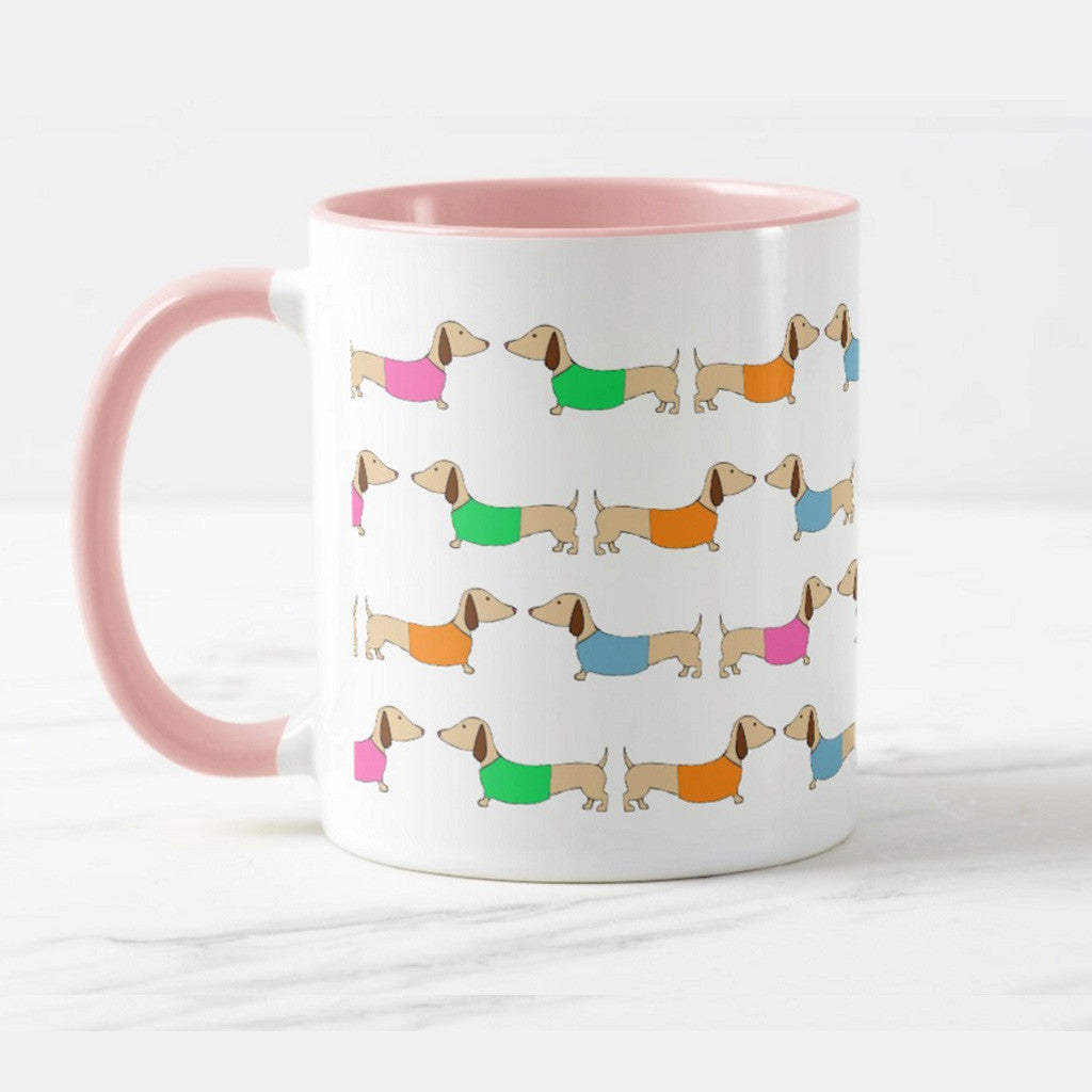 Colorful Dachshund Coffee Cups, The Smoothe Store