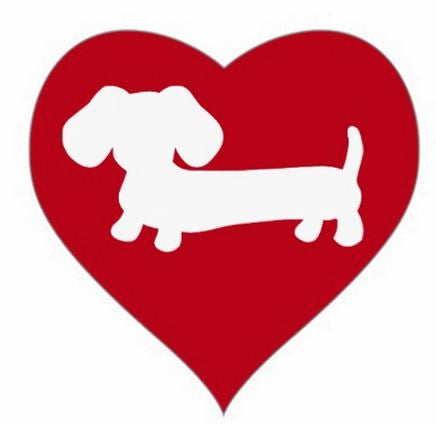 Dachshund Heart Envelope Seals, The Smoothe Store
