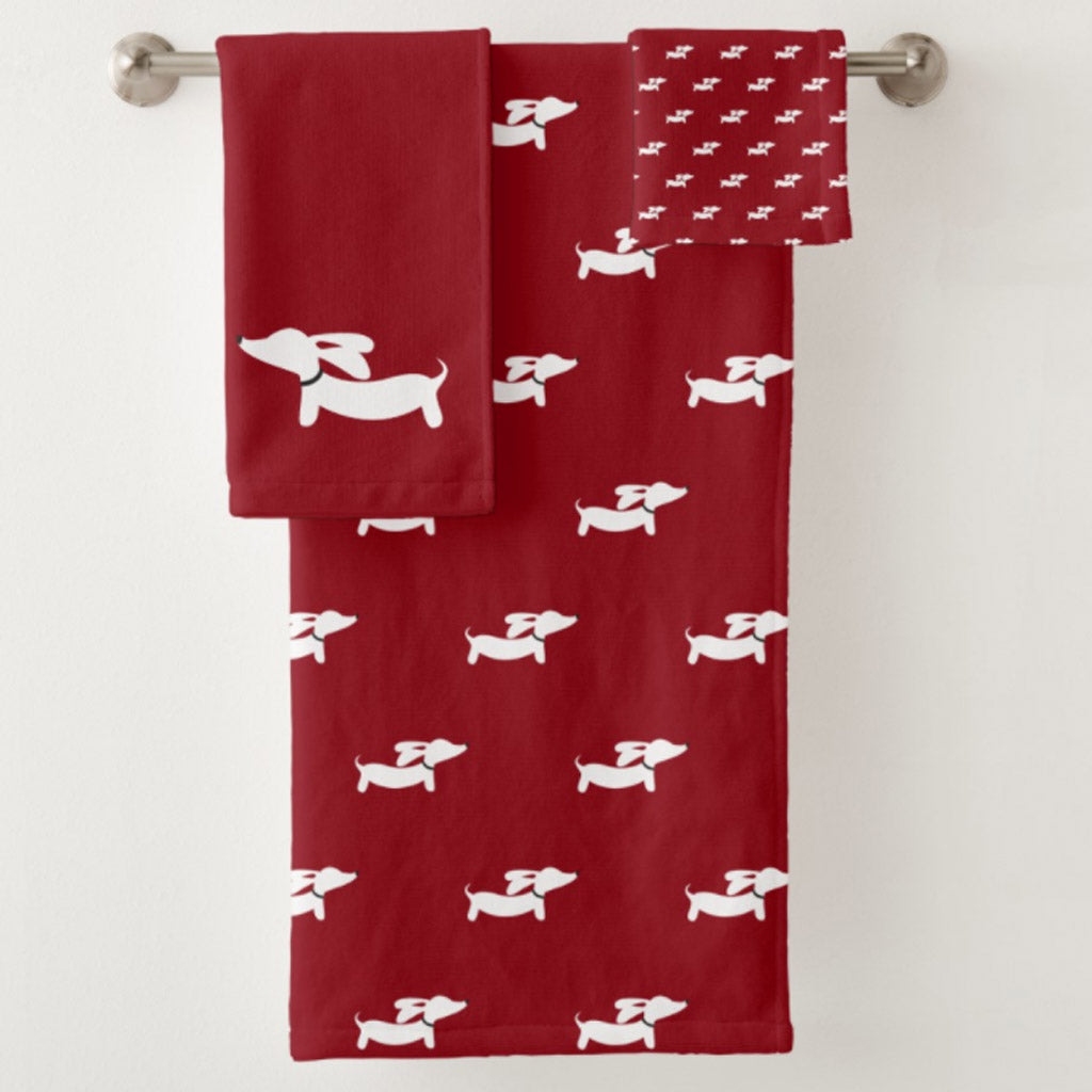 Dachshund Bathroom Towel Sets, The Smoothe Store