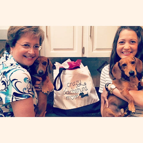 Crazy Dachshund Mom Tote Bags, The Smoothe Store