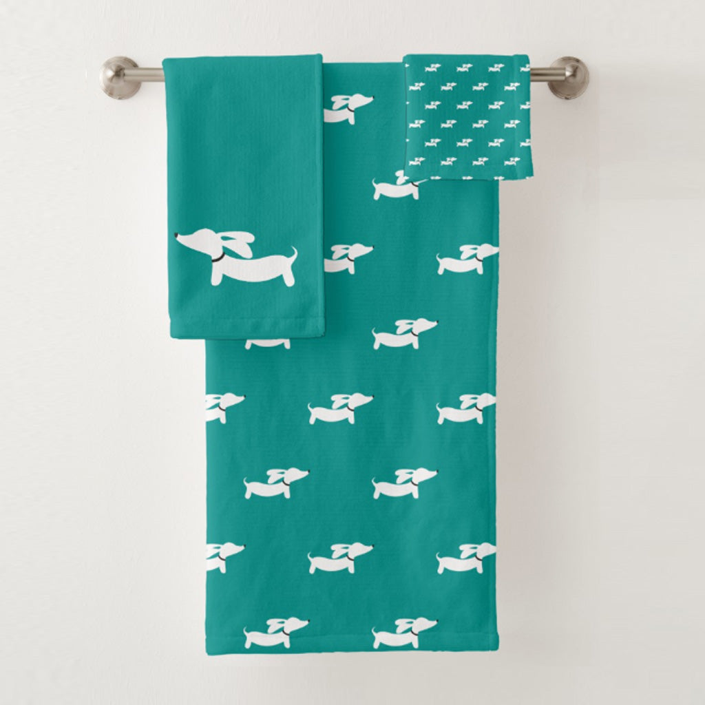 Dachshund Bathroom Towel Sets, The Smoothe Store
