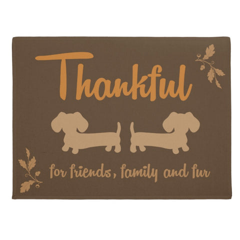 Thanksgiving Autumn Dachshund Doormat, The Smoothe Store