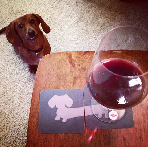 Cheeky Wiener Dog Drink Coaster Set, The Smoothe Store