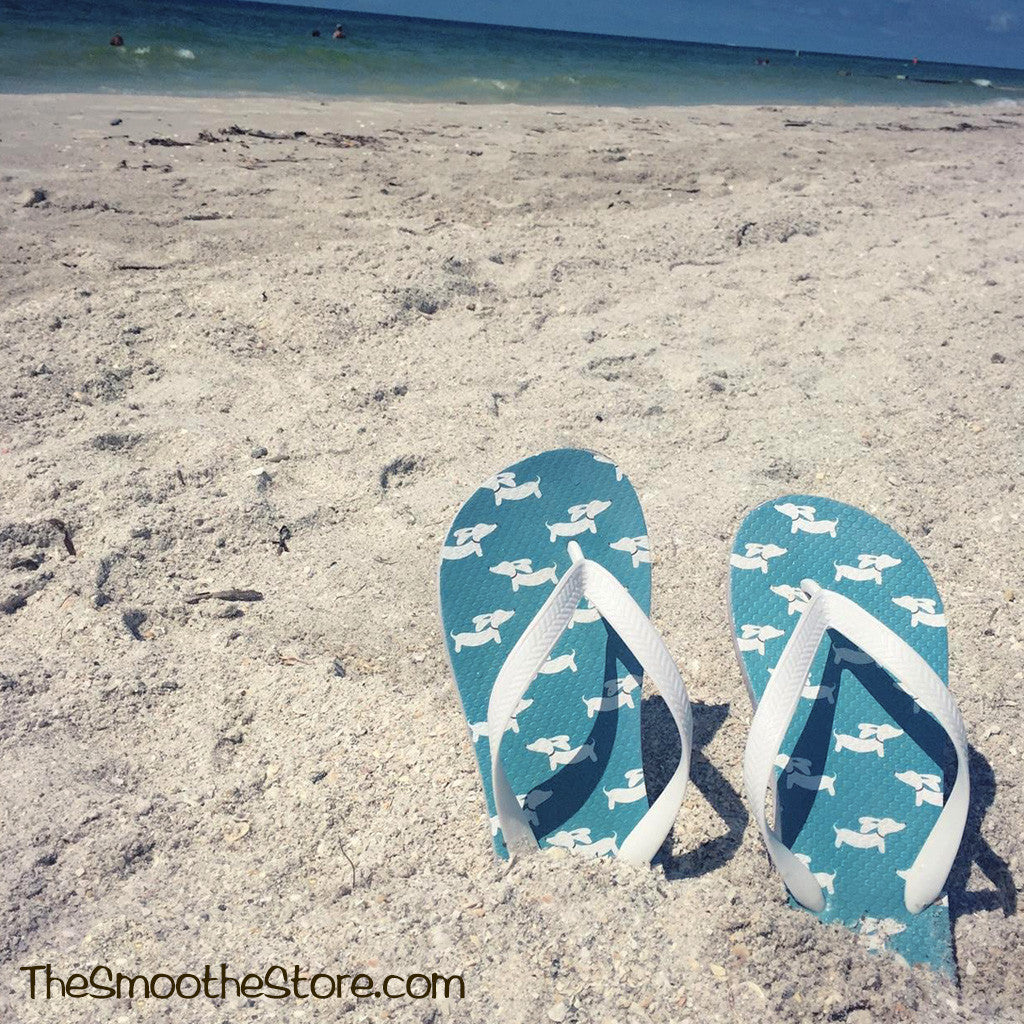 Dachshund Flip Flops Thong Style, The Smoothe Store