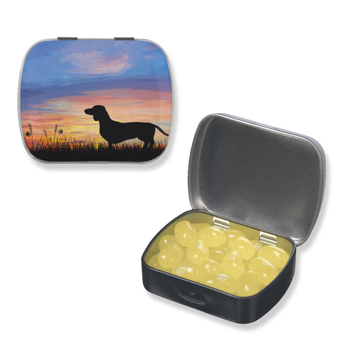 Dachshund Pill Case or Tiny Treat or Gift Tin, The Smoothe Store