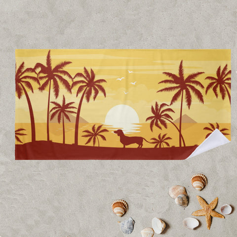 SoCal Style Dachshund Beach Towel